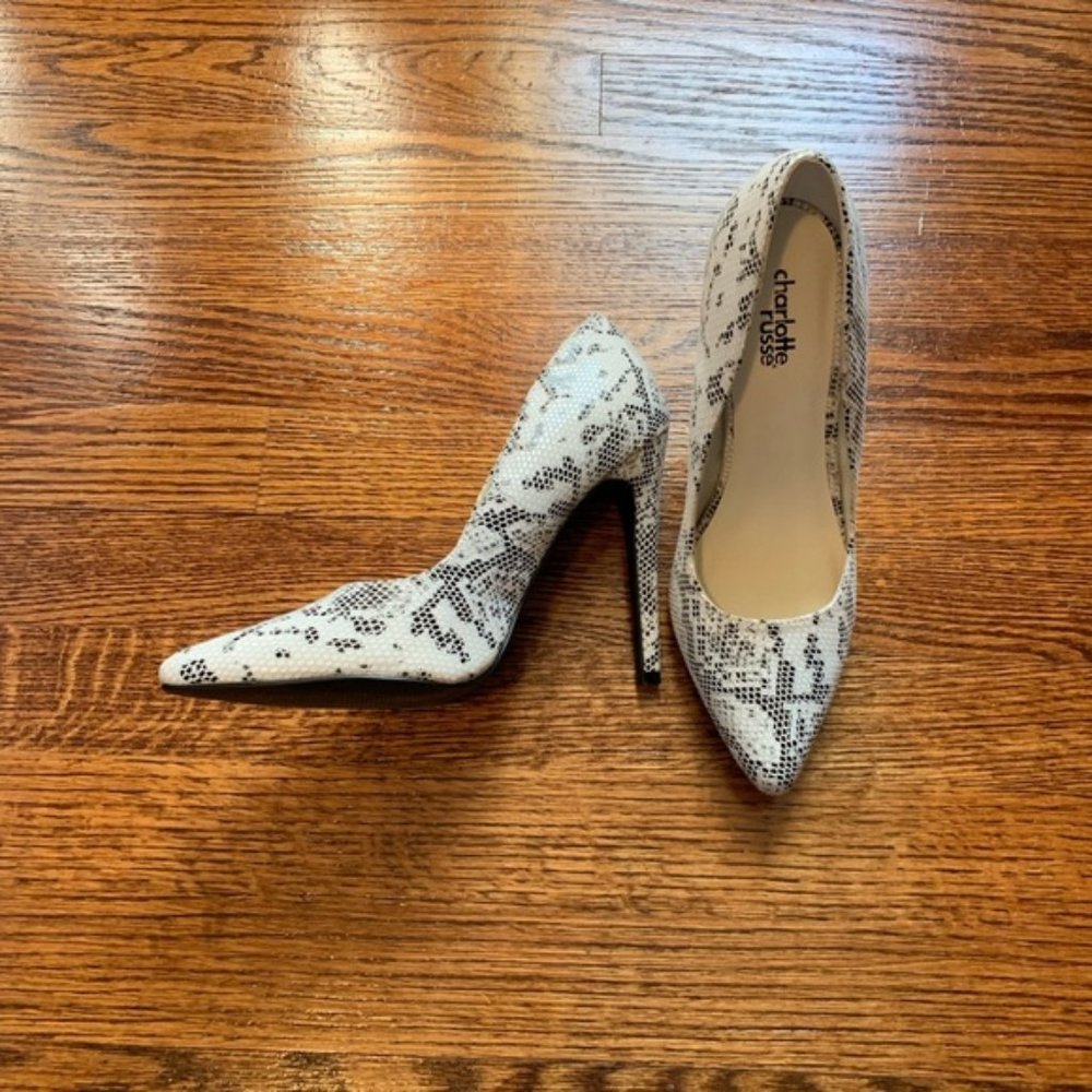 Charlotte Russe Snakeskin Heels